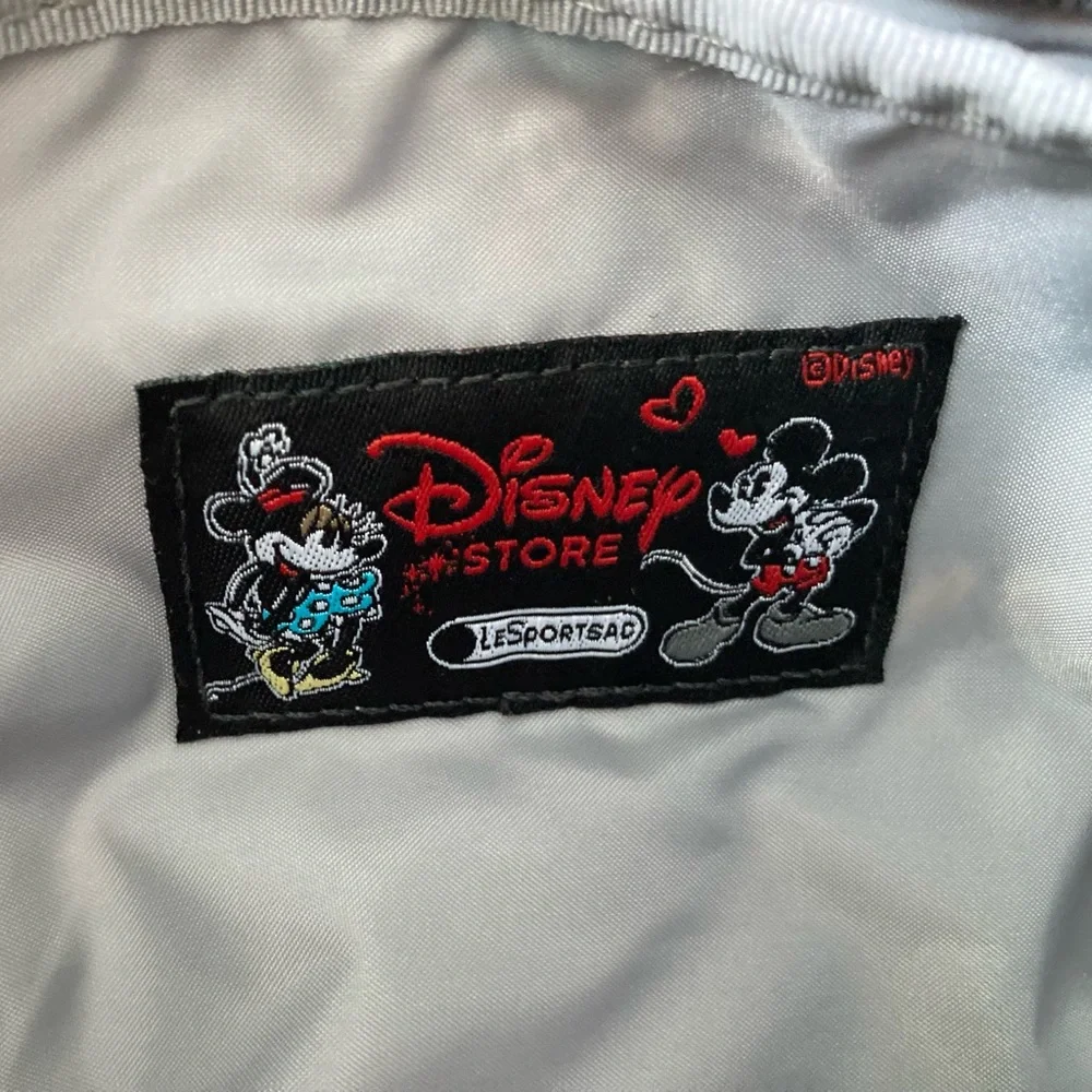 Lesportsac Disney Store Mickey Loves Minnie Cosmetic Pouch w Keychain Like NEW - Picture 4 of 8